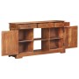Aparador de madera maciza de acacia 135x35x75 cm by , Sideboards - Ref: Foro24-323543, Price: 277,82 €, Discount: %