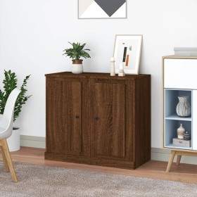 Aparadores 2 uds madera color marrón roble 37,5x35,5x67,5 cm by , Sideboards - Ref: Foro24-816215, Price: 87,64 €, Discount: %