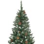 Árbol de Navidad artificial con piñas y brillo blanco 210 cm de , Arboles de navidad - Ref: Foro24-284319, Precio: 116,23 €