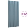 Paneles de tejado 12 unidades acero recubierto gris 80x36 cm by , Roof tiles and roof tiles - Ref: Foro24-319134, Price: 65,3...