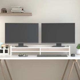 Soporte para monitor madera maciza de pino blanco 100x24x16 cm von , Computersockel und -erhöhungen - Ref: Foro24-813990, Pre...