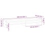 Soporte para monitor madera maciza de pino blanco 100x24x16 cm von , Computersockel und -erhöhungen - Ref: Foro24-813990, Pre...