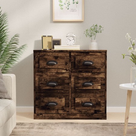 Aparador de madera contrachapada roble ahumado 70x35,5x67,5 cm von , Sideboards - Ref: Foro24-816437, Preis: 144,20 €, Rabatt: %
