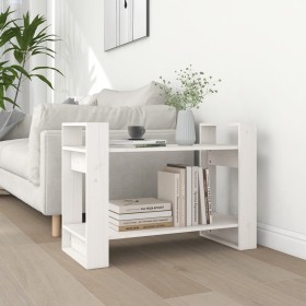 Estantería/divisor de espacios madera pino blanco 80x35x56,5 cm de , Librerías y estanterías - Ref: Foro24-813895, Precio: 40...