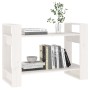 Estantería/divisor de espacios madera pino blanco 80x35x56,5 cm de , Librerías y estanterías - Ref: Foro24-813895, Precio: 40...
