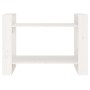 Estantería/divisor de espacios madera pino blanco 80x35x56,5 cm de , Librerías y estanterías - Ref: Foro24-813895, Precio: 40...