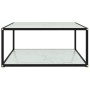 Mesa de centro vidrio templado blanco 60x60x35 cm de , Mesas de centro - Ref: Foro24-322894, Precio: 94,63 €, Descuento: %