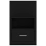 Mesitas de noche de pared 2 unidades negras by , Nightstands - Ref: Foro24-811010, Price: 112,71 €, Discount: %