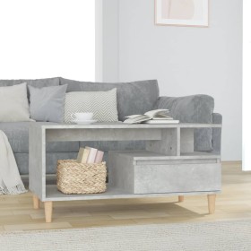 Mesa de centro madera contrachapada gris hormigón 90x49x45 cm de , Mesas de centro - Ref: Foro24-819616, Precio: 62,57 €, Des...
