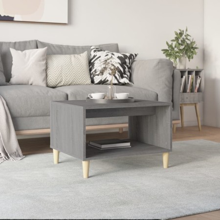 Mesa de centro madera contrachapada gris Sonoma 60x50x40 cm de , Mesas de centro - Ref: Foro24-817520, Precio: 53,32 €, Descu...