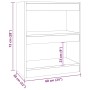 Estantería/divisor de espacios color gris Sonoma 60x30x72 cm by , Bookcases and shelves - Ref: Foro24-813600, Price: 41,97 €,...