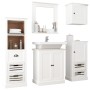 Juego de muebles de baño 5 piezas madera maciza blanco de , Muebles de baño - Ref: Foro24-338553, Precio: 536,20 €, Descuento: %