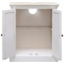 Juego de muebles de baño 5 piezas madera maciza blanco de , Muebles de baño - Ref: Foro24-338553, Precio: 536,20 €, Descuento: %