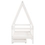 Estructura cama niños con cajones madera pino blanco 70x140 cm de , Cunas y camas para niños - Ref: Foro24-834472, Precio: 15...