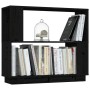 Estantería/divisor de espacios madera de pino negro 80x25x70 cm de , Librerías y estanterías - Ref: Foro24-814053, Precio: 50...