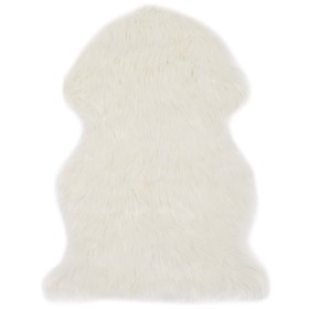 Alfombra de piel de oveja sintética blanco 60x90 cm by , Rugs - Ref: Foro24-284710, Price: 29,62 €, Discount: %