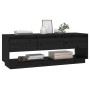 Mueble de TV de madera maciza de pino negro 110,5x34x40 cm von , TV-Möbel - Ref: Foro24-813848, Preis: 80,45 €, Rabatt: %