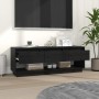 Mueble de TV de madera maciza de pino negro 110,5x34x40 cm von , TV-Möbel - Ref: Foro24-813848, Preis: 80,45 €, Rabatt: %