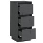 Aparador 2 uds madera maciza de pino gris 32x34x75 cm de , Aparadores - Ref: Foro24-813370, Precio: 101,83 €, Descuento: %
