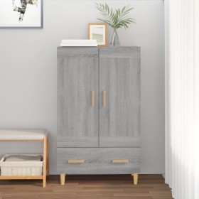 Aparador alto de madera contrachapada gris Sonoma 70x31x115 cm de , Aparadores - Ref: Foro24-817484, Precio: 80,74 €, Descuen...