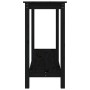 Mesa consola madera maciza de pino negro 110x40x80 cm by , Side tables - Ref: Foro24-822286, Price: 130,41 €, Discount: %