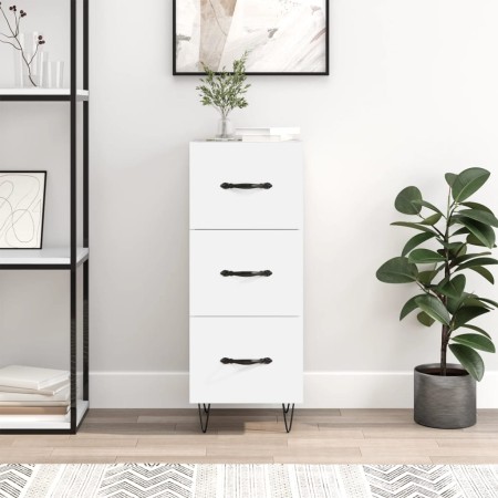 Aparador madera de ingeniería blanco 34,5x34x90 cm de , Aparadores - Ref: Foro24-828596, Precio: 66,55 €, Descuento: %