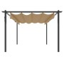 Cenador de jardín con techo retráctil gris taupé 4x3 m von , Zelte und Pavillons - Ref: Foro24-318539, Preis: 531,29 €, Rabat...