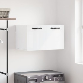 Armario pared madera contrachapada blanco brillo 60x36,5x35 cm de , Taquillas y armarios de almacenamiento - Ref: Foro24-8300...