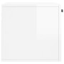 Armario pared madera contrachapada blanco brillo 60x36,5x35 cm von , Schließfächer und Lagerschränke - Ref: Foro24-830014, Pr...