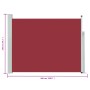 Toldo lateral retráctil para patio rojo 140x500 cm von , Sonnenschirme - Ref: Foro24-317919, Preis: 81,17 €, Rabatt: %