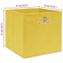 Cajas de almacenaje 10 uds tela amarillo 32x32x32 cm von , Aufbewahrungskörbe - Ref: Foro24-288367, Preis: 51,70 €, Rabatt: %