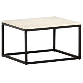 Mesa de centro piedra real textura de mármol blanco 60x60x35 cm de , Mesas de centro - Ref: Foro24-286439, Precio: 101,52 €, ...