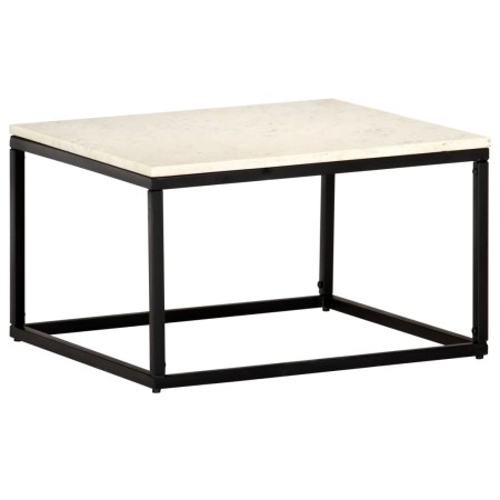 Mesa de centro piedra real textura de mármol blanco 60x60x35 cm by , Coffee table - Ref: Foro24-286439, Price: 101,52 €, Disc...