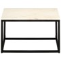 Mesa de centro piedra real textura de mármol blanco 60x60x35 cm by , Coffee table - Ref: Foro24-286439, Price: 101,52 €, Disc...