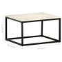 Mesa de centro piedra real textura de mármol blanco 60x60x35 cm by , Coffee table - Ref: Foro24-286439, Price: 101,52 €, Disc...