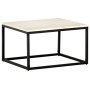 Mesa de centro piedra real textura de mármol blanco 60x60x35 cm by , Coffee table - Ref: Foro24-286439, Price: 101,52 €, Disc...