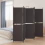 Biombo divisor de 5 paneles de tela marrón 250x180 cm by , Room dividers - Ref: Foro24-350219, Price: 56,87 €, Discount: %
