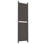 Biombo divisor de 5 paneles de tela marrón 250x180 cm by , Room dividers - Ref: Foro24-350219, Price: 56,87 €, Discount: %