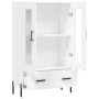 Aparador alto madera de ingeniería blanco 69,5x31x115 cm by , Sideboards - Ref: Foro24-828308, Price: 96,55 €, Discount: %