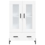 Aparador alto madera de ingeniería blanco 69,5x31x115 cm by , Sideboards - Ref: Foro24-828308, Price: 96,55 €, Discount: %