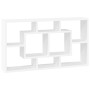 Estantería de pared con 8 compartimentos blanco brillante de , Estantes y estanterías - Ref: Foro24-342591, Precio: 45,51 €, ...