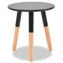 Set de mesas auxiliares 2 unidades madera maciza de pino negro by , Side tables - Ref: Foro24-244735, Price: 68,86 €, Discoun...