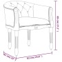 Silla de comedor terciopelo gris oscuro von , Essstühle - Ref: Foro24-344505, Preis: 156,08 €, Rabatt: %