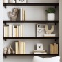 Estante de pared madera roble tratada marrón oscuro 80x30x2 cm by , Shelves and shelves - Ref: Foro24-363782, Price: 34,57 €,...
