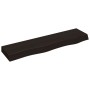 Estante de pared madera roble tratada marrón oscuro 80x30x2 cm by , Shelves and shelves - Ref: Foro24-363782, Price: 34,57 €,...