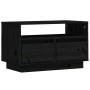 Mueble de TV de madera maciza de pino negro 60x35x37 cm von , TV-Möbel - Ref: Foro24-813429, Preis: 65,49 €, Rabatt: %