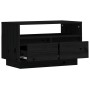 Mueble de TV de madera maciza de pino negro 60x35x37 cm von , TV-Möbel - Ref: Foro24-813429, Preis: 65,49 €, Rabatt: %