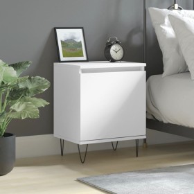 Mesita de noche madera de ingeniería blancp 40x30x50 cm de , Mesitas de noche - Ref: Foro24-826828, Precio: 37,04 €, Descuent...