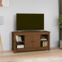 Mueble de TV madera maciza de pino marrón miel 103x36,5x52 cm de , Muebles TV - Ref: Foro24-814577, Precio: 72,45 €, Descuent...