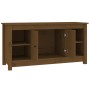 Mueble de TV madera maciza de pino marrón miel 103x36,5x52 cm de , Muebles TV - Ref: Foro24-814577, Precio: 72,45 €, Descuent...